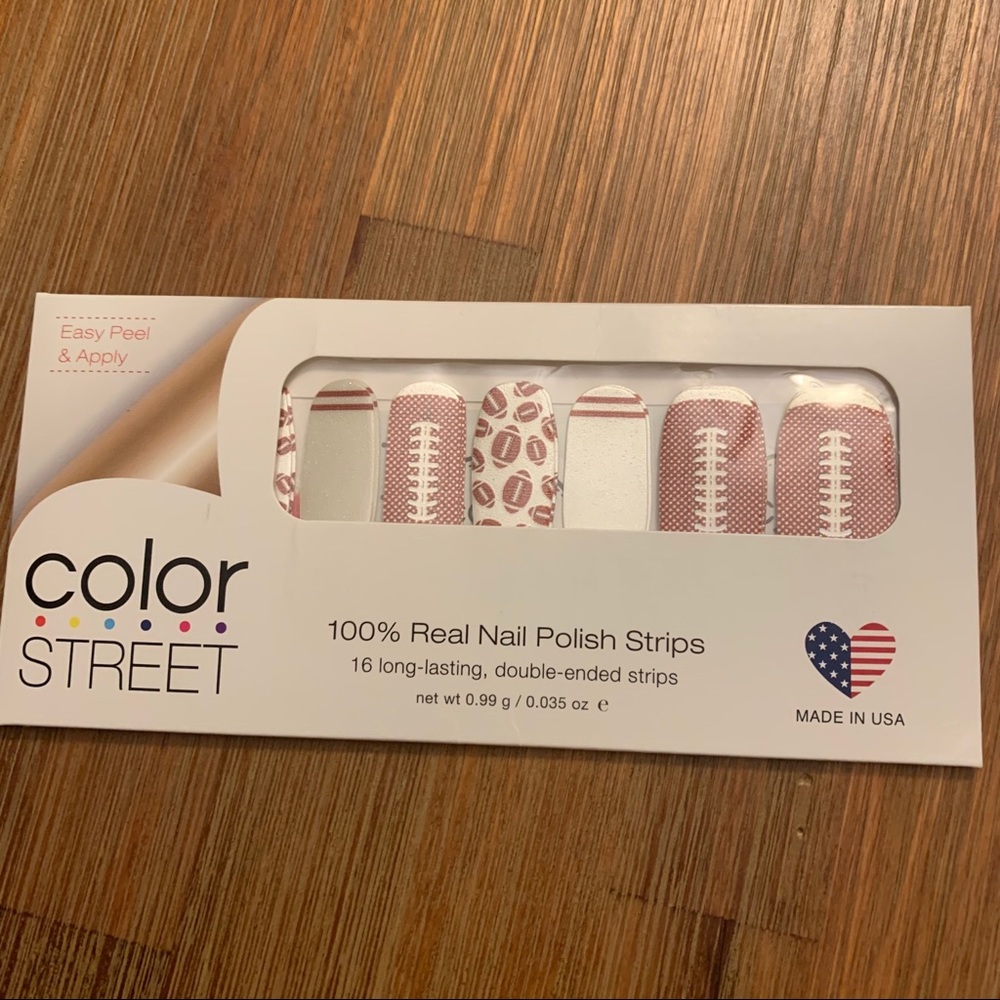 Color street touch down football season nail strips